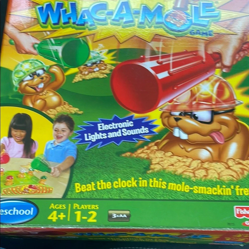 fisher Price Whac-a-mole Electronic lights & Sounds children Game
